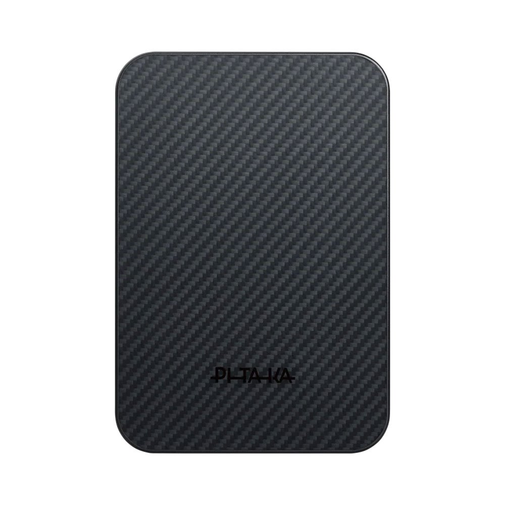 Pitaka Aramid Fiber Magnetic Power Bank Qi2 10 000 mAh - Black/Grey