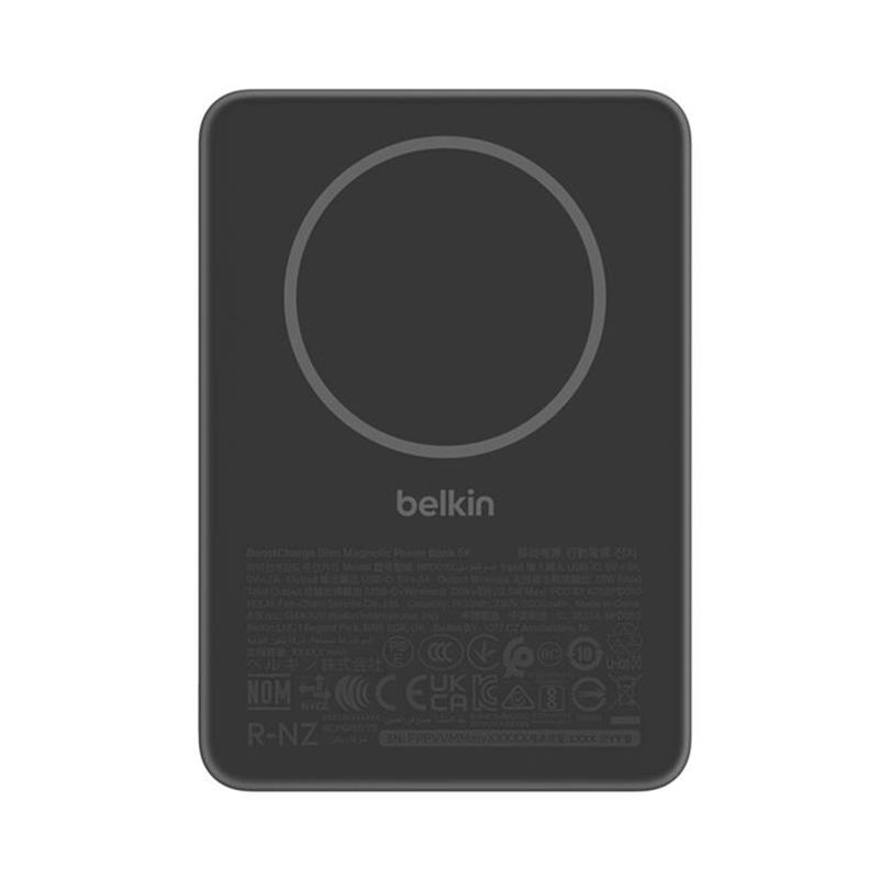 Belkin Boost Charge Slim Magnetic Powerbank 5K - Black