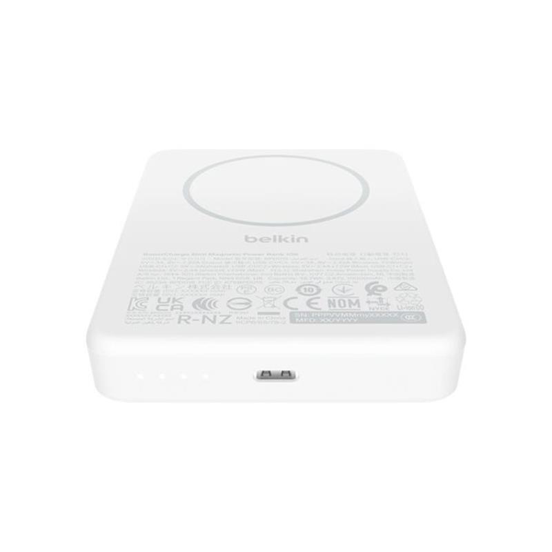 Belkin Boost Charge Slim Magnetic Powerbank 10K - White