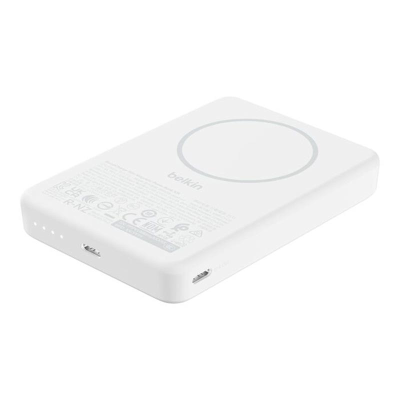 Belkin Boost Charge Slim Magnetic Powerbank 10K - White