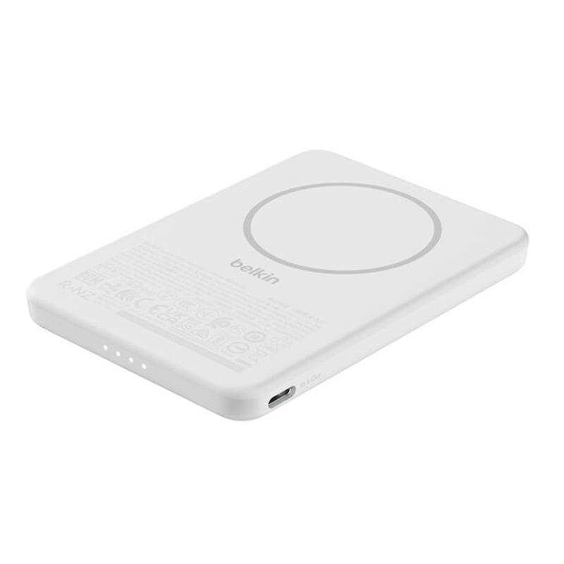 Belkin Boost Charge Slim Magnetic Powerbank 5K - White