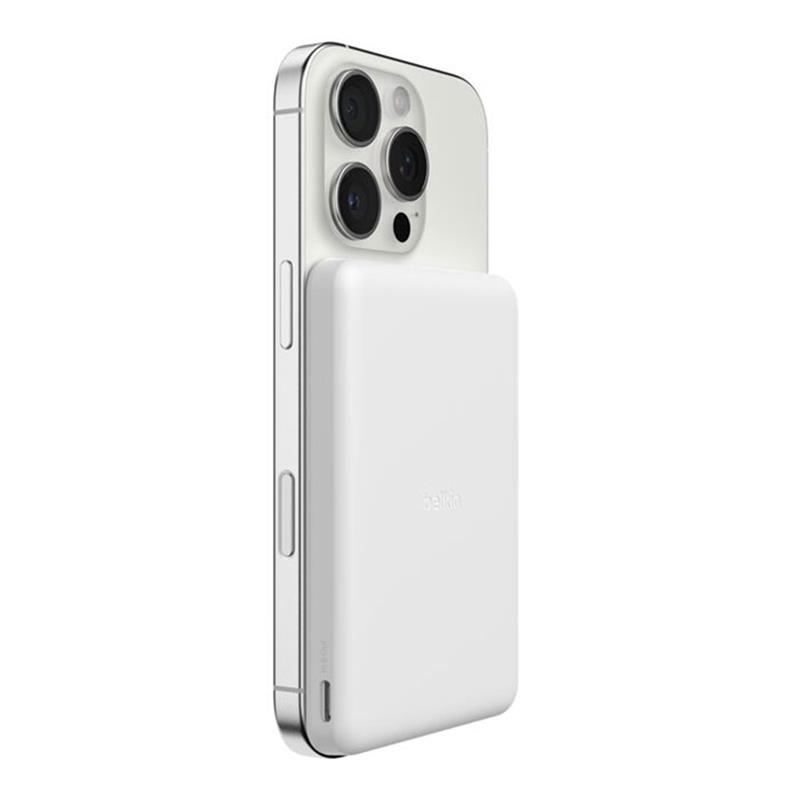 Belkin Boost Charge Slim Magnetic Powerbank 5K - White