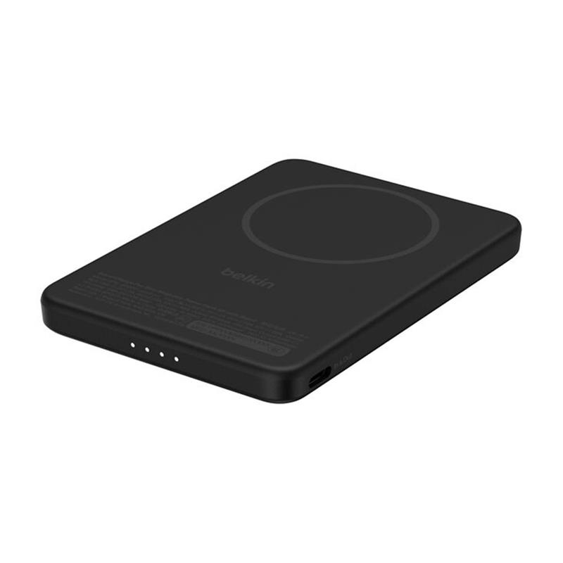 Belkin Boost Charge Slim Magnetic Powerbank 5K with Qi2 - Black