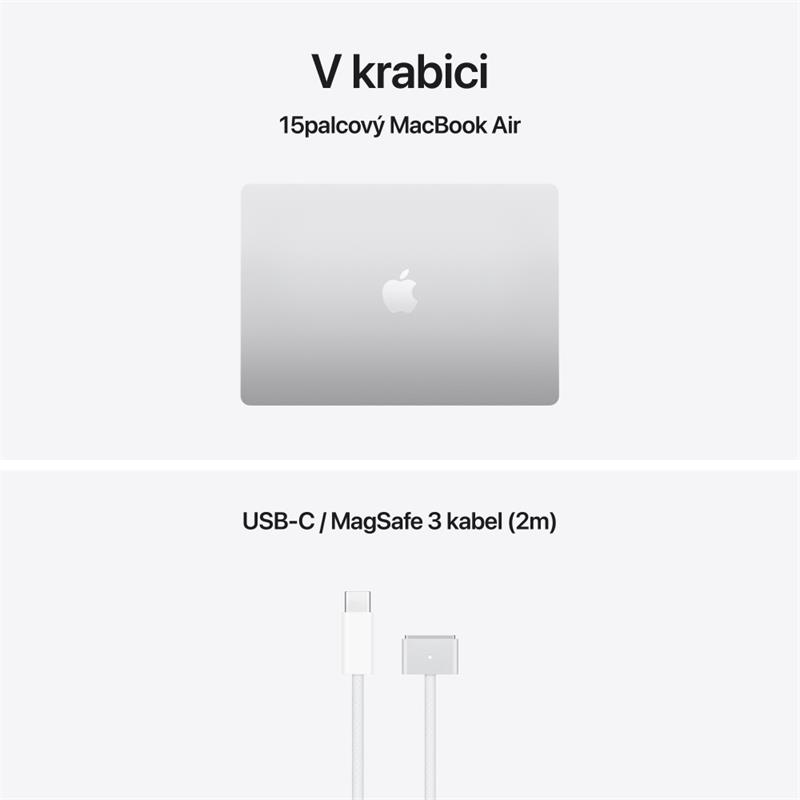 CTO MacBook Air 15" Apple M5 10core CPU 10core GPU 32GB 512GB 70W Stříbrný CZ