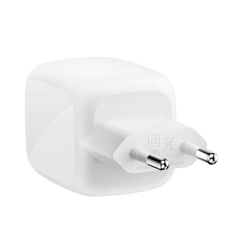 Belkin Boost Charge Pro Dual USB-C GaN Wall Charger 67W + USB-C kábel 2m - White