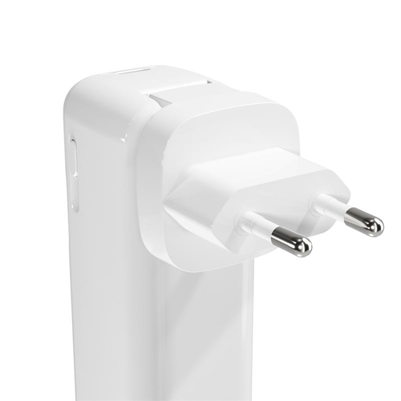 Epico UltraPack 2in1 5000mAh cestovní powerbanka a síťový adaptér ET30-bílá *Rozbaleno*
