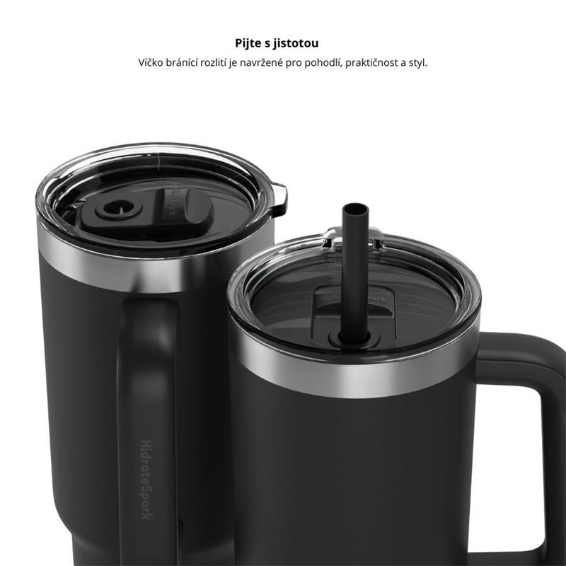 HidrateSpark PRO 2-chytrý termohrnek, 887 ml, černý *Rozbaleno*