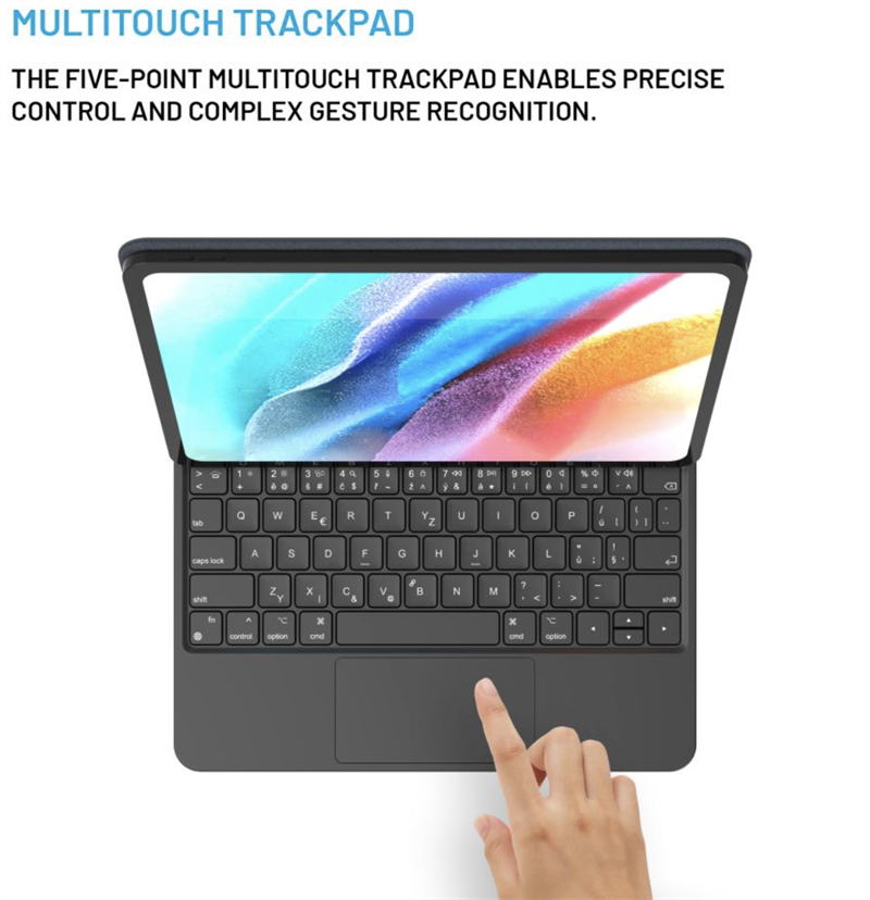 FIXED Typee bezdrátová klávesnice s magnetickým uchycením pro Apple iPad 10,9" 2022/11" 2025, CZ, černá *Rozbaleno*