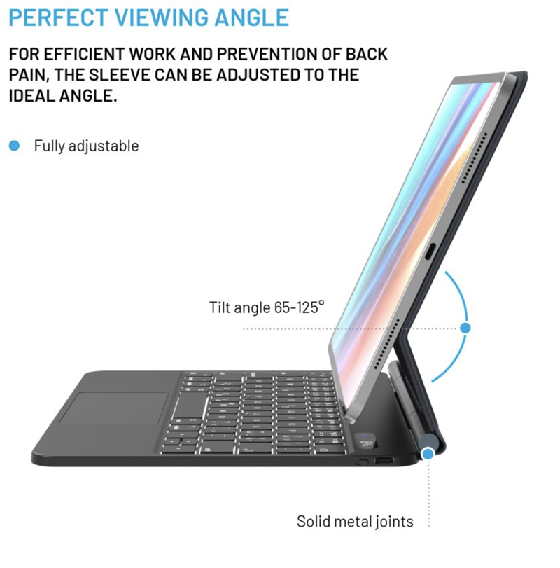 FIXED Typee bezdrátová klávesnice s magnetickým uchycením pro Apple iPad 10,9" 2022/11" 2025, CZ, černá *Rozbaleno*