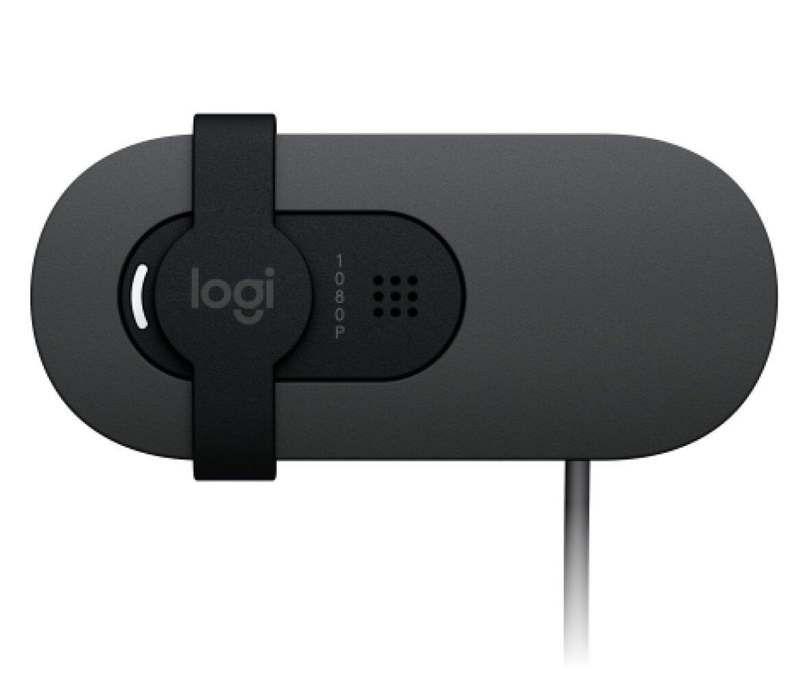 Logitech BRIO 100 - webcam, Full HD, USB - grafitová