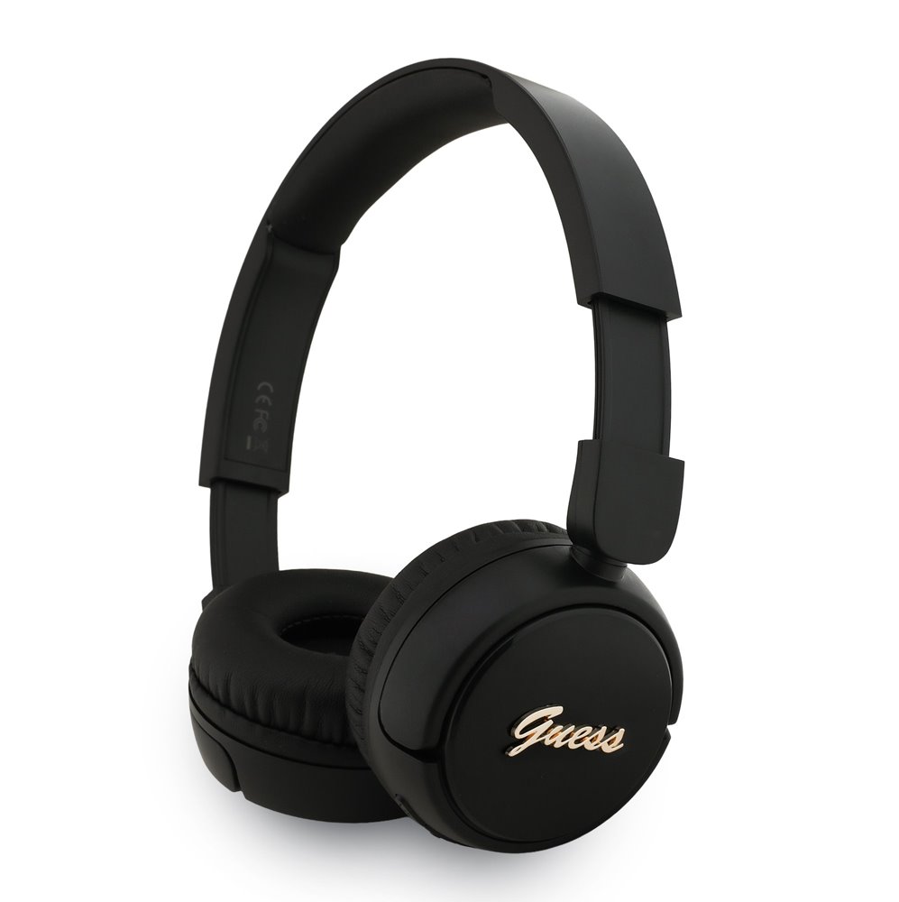 Guess Script Metal Logo Bezdrôtové Slúchadlá čierne