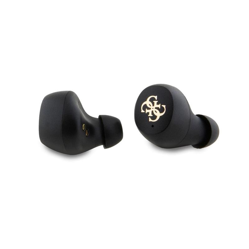 Guess PU 4G Metal Logo TWS Bezdrôtové Slúchadlá čierne