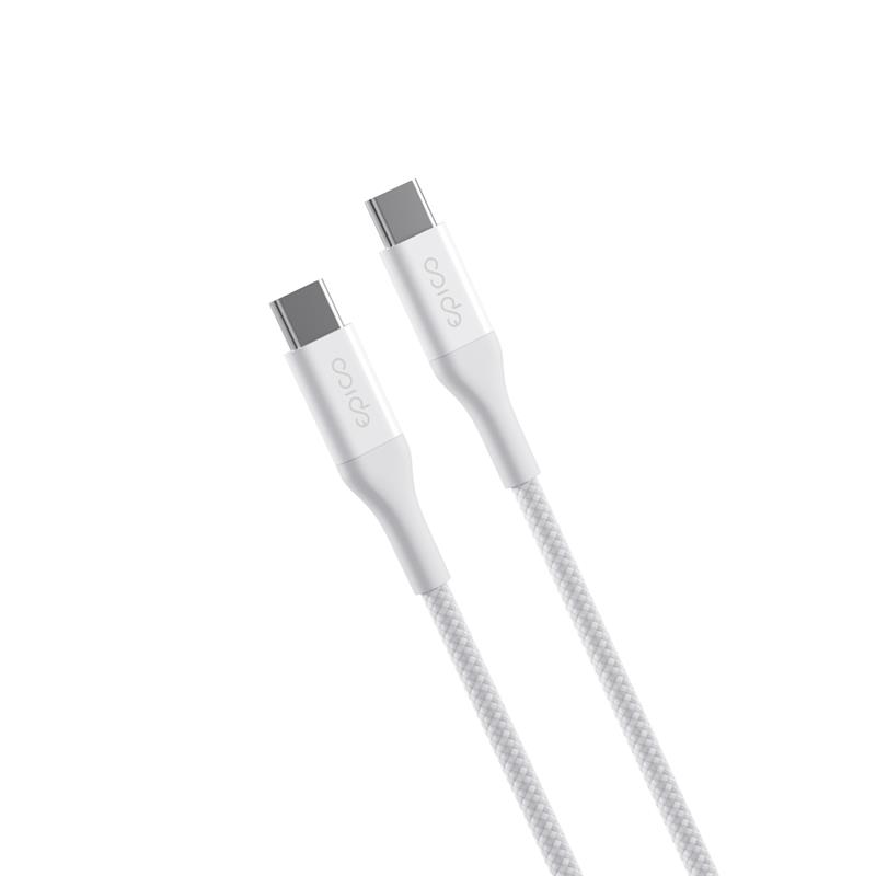 iStores by Epico UltraLink USB-C na USB-C 240W 1.2m kabel EC32 - bílá