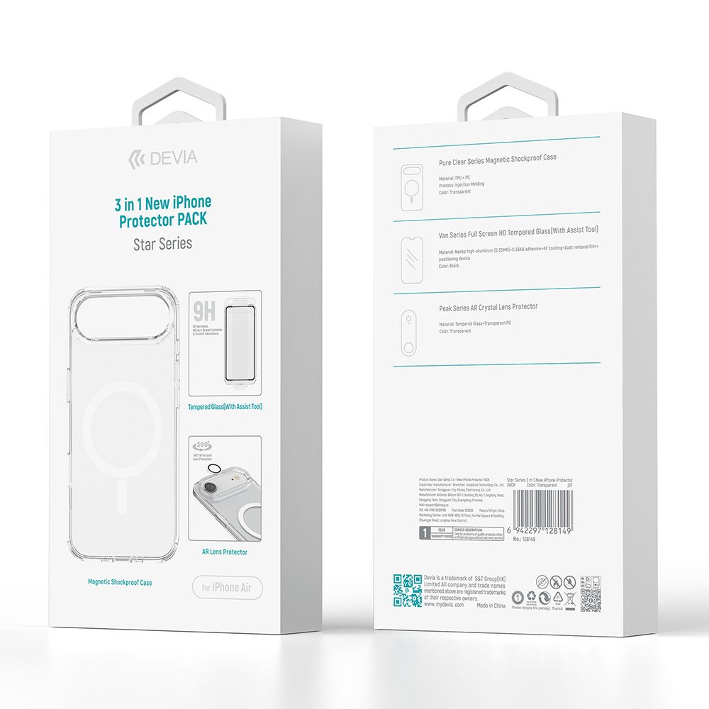 Devia Star Series 3 in 1 iPhone Protector Pack pro iPhone Air