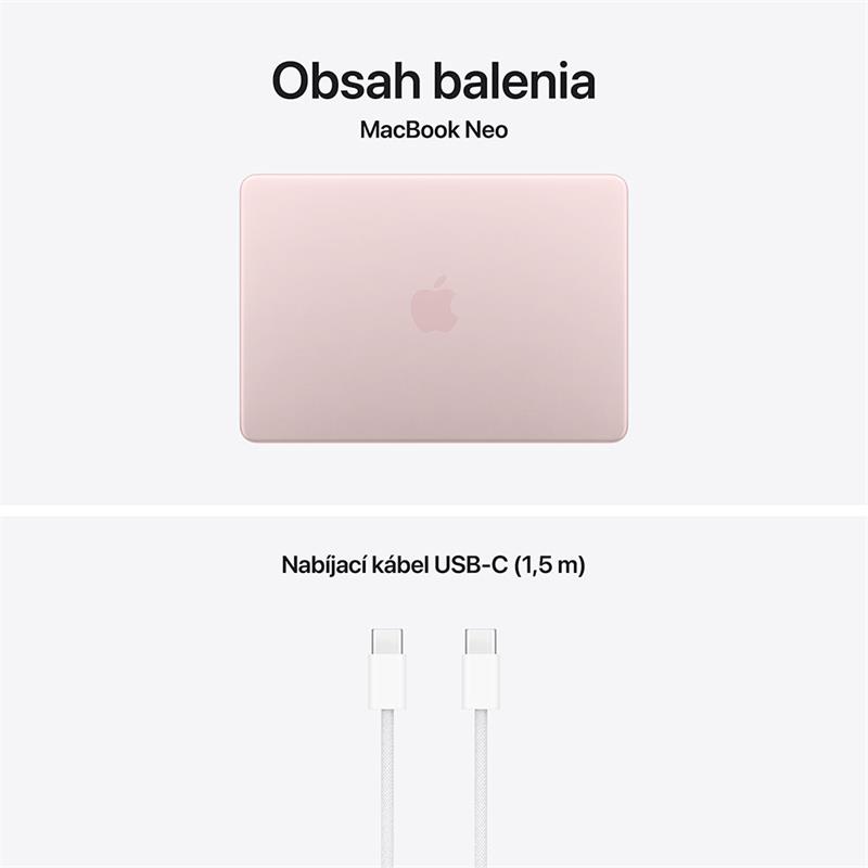 MacBook Neo 13" Apple A18 Pro 6C CPU 5C GPU 8GB 256GB Blush SK *Pokrčený obal*