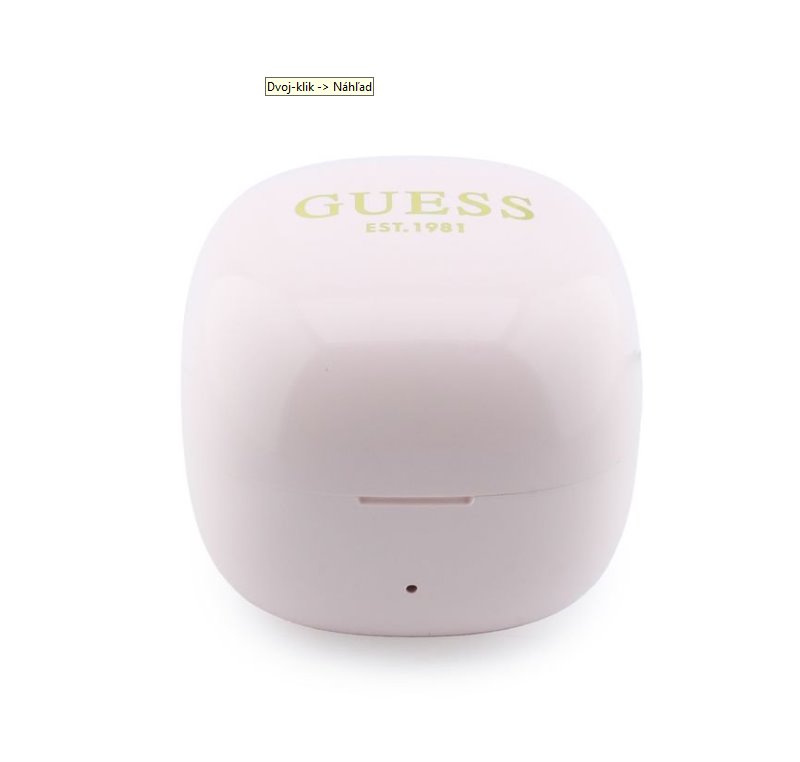 Guess Mini Classic Logo OWS Bezdrôtové Slúchadlá ružové