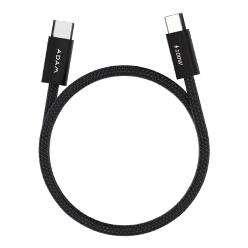 Adam Elements kábel iLinio C100 USB-C to USB-C 100W Magnetic 2pack - Black