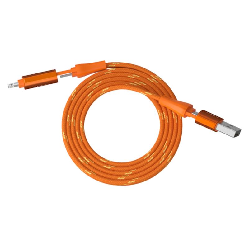 Adam Elements kábel PeAk MF401 4-in-1 60W Magnetic Flat Charging Cable - Orange