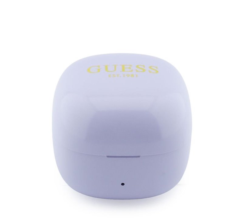 Guess Mini Classic Logo OWS Bezdrôtové Slúchadlá fialové