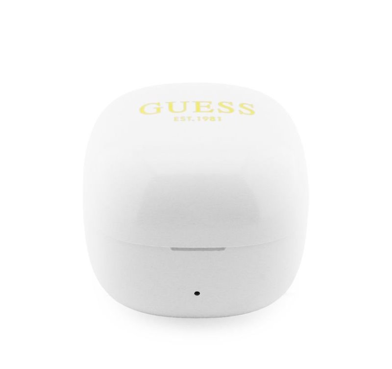 Guess Mini Classic Logo OWS Bezdrôtové Slúchadlá biele