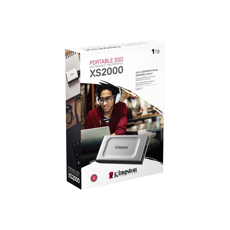Kingston XS2000 - externý SSD 1TB, USB Type-C 3.2