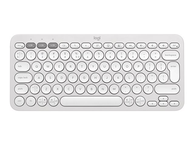 Logitech K380s Pebble Keys 2 - Bluetooth klávesnica - biela - US