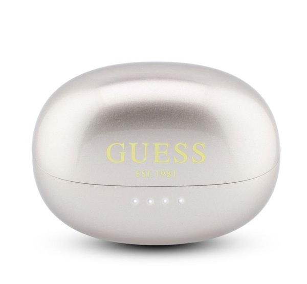 Guess Metallic Finish Classic Logo OWS Bezdrôtové Slúchadlá zlaté