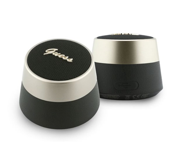 Guess Script Metal Logo Bluetooth Reproduktor 5W čierny