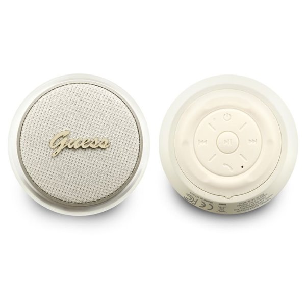 Guess Script Metal Logo Bluetooth Reproduktor 5W zlatý