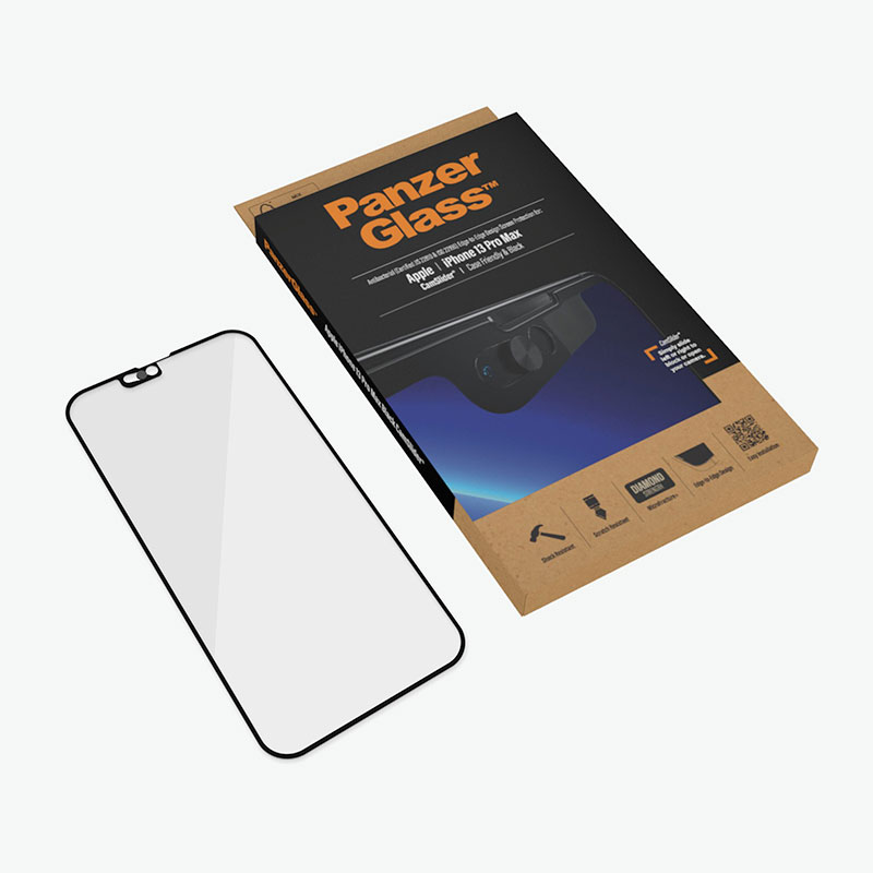 PanzerGlass ochranné sklo Camslider AB pro iPhone 13 Pro Max-Black Frame