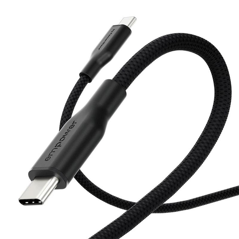 PanzerGlass kabel EMPOWER Racing USB-C na USB-C 2m 60W - černý