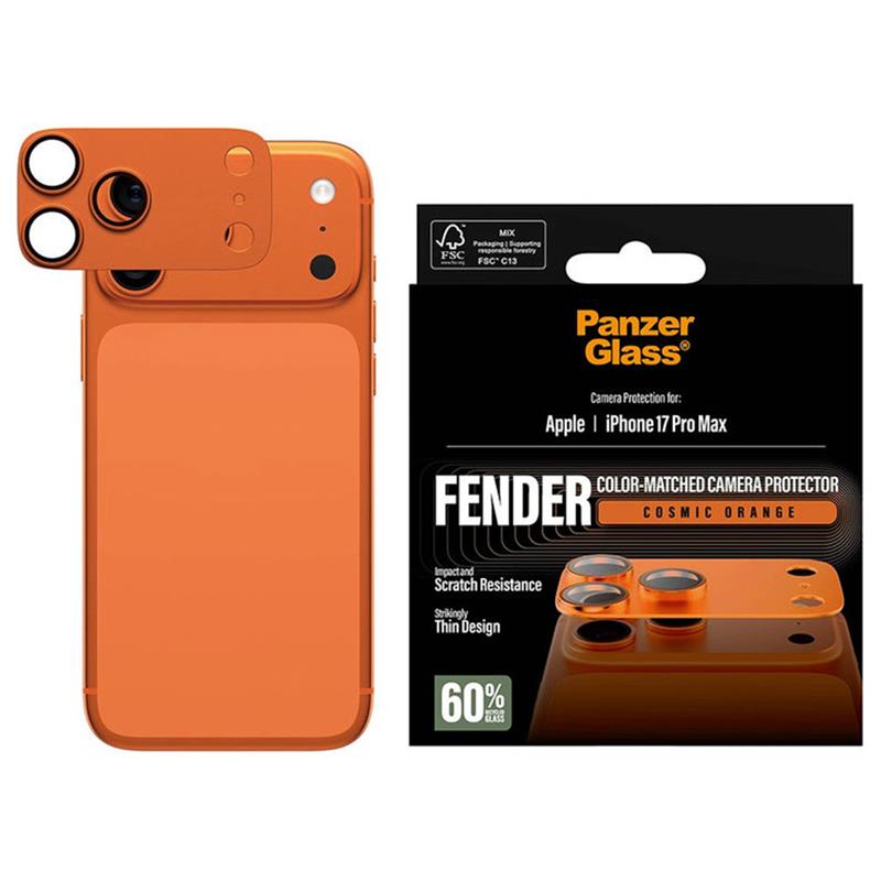 PanzerGlass Fender Camera Protection pro iPhone 17 Pro Max - Cosmic Orange