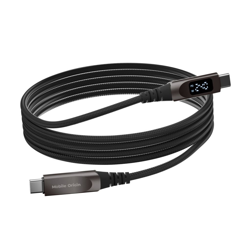 Mobile Origin 240W Display Cable USB-C to USB-C 1,5m CB4 - Black