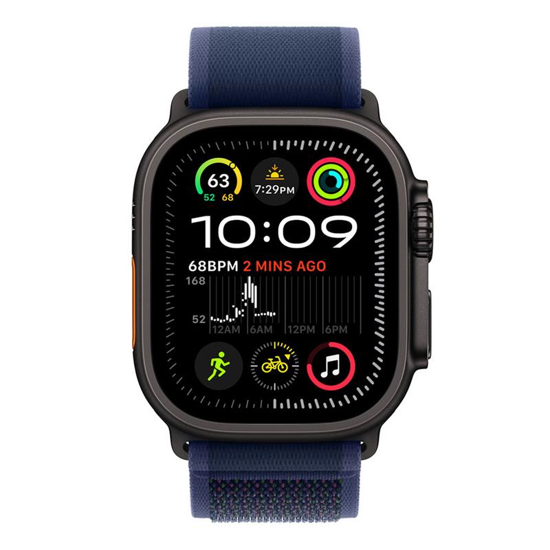 Apple Watch 49mm Blue Trail Loop - M/L - Black Titanium Finish *Rozbalený*