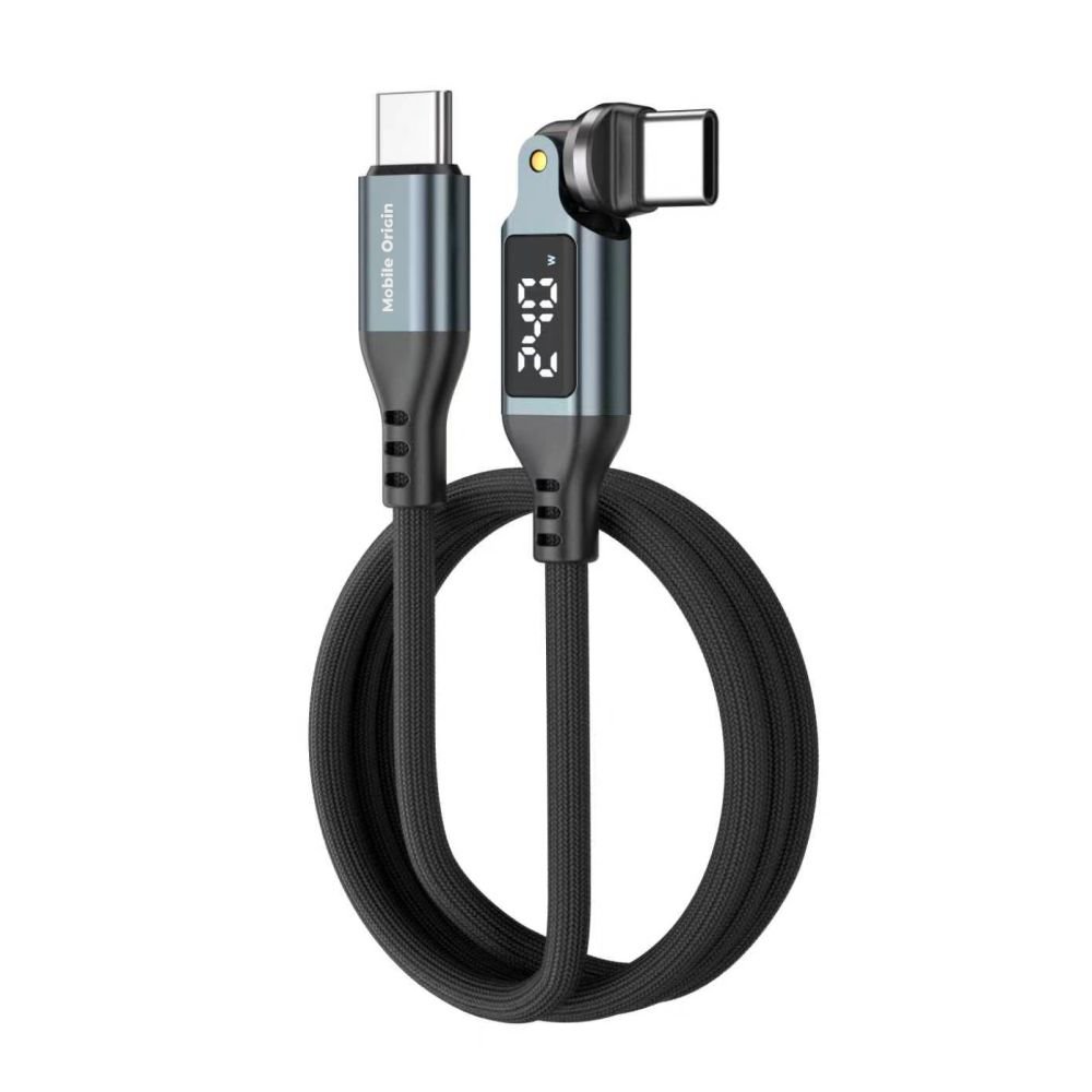 Mobile Origin 240W Display 540° Rotating Cable USB-C to USB-C 1m CB16 - Black