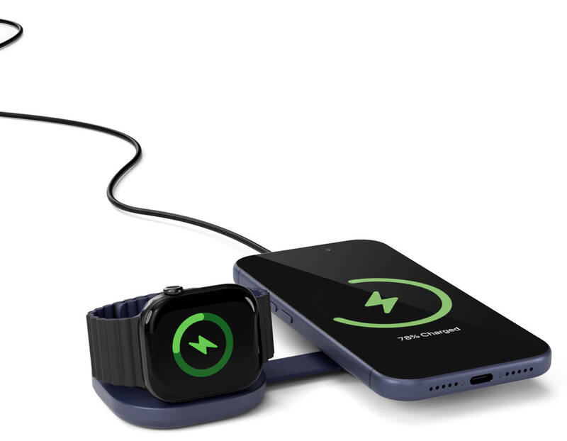 Epico UltraBase Qi2 25W 2in1 Fold Metal Mag+ Wireless Charger EF35 - deep blue