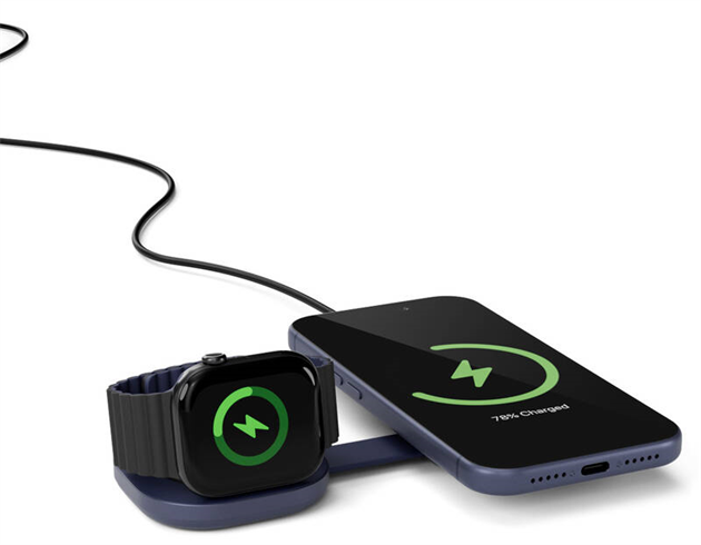 Epico UltraBase Qi2 25W 2in1 Fold Metal Mag+ Wireless Charger EF35 - deep blue