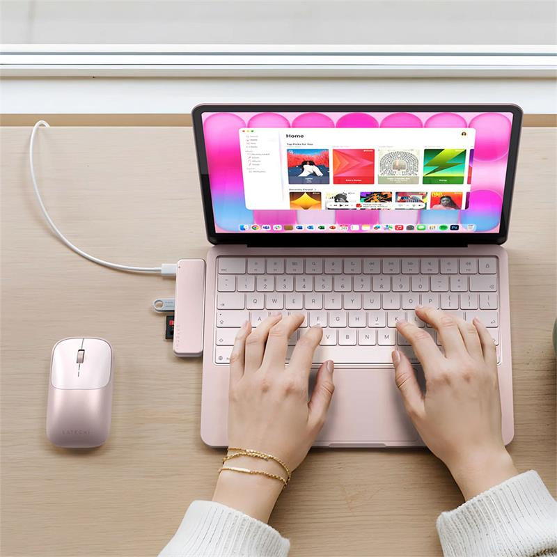Satechi USB-C Snap Hub - Blush