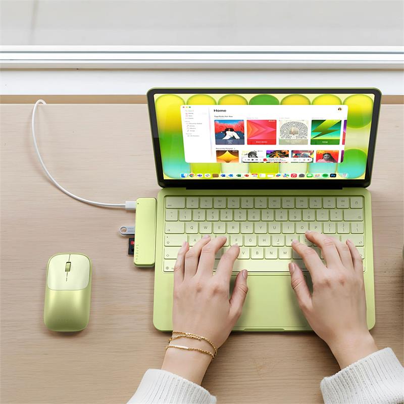 Satechi USB-C Snap Hub - Citrus