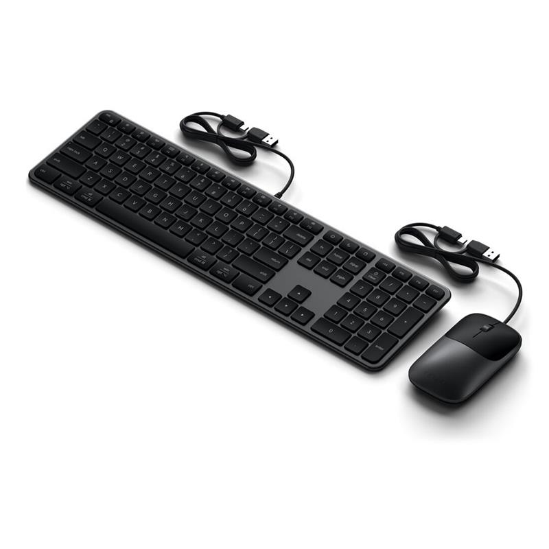 Satechi klávesnica + myš Slim CLX3 Wired Combo - Space Black