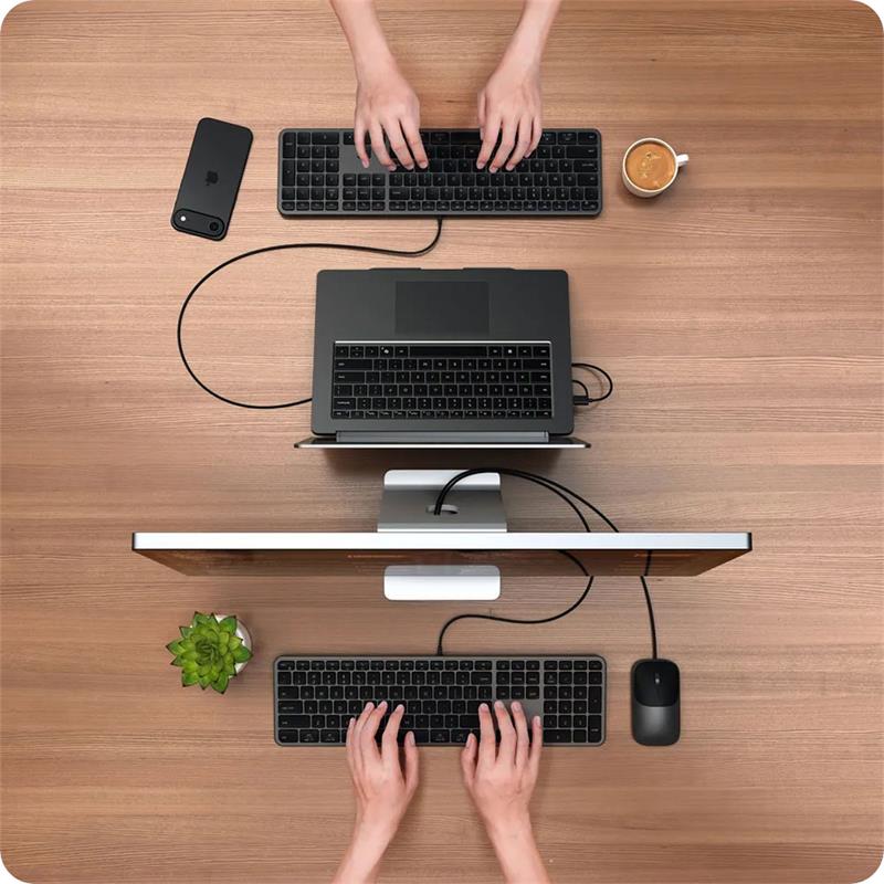 Satechi klávesnica + myš Slim CLX3 Wired Combo - Space Black