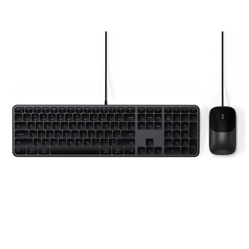 Satechi klávesnica + myš Slim CLX3 Wired Combo - Space Black