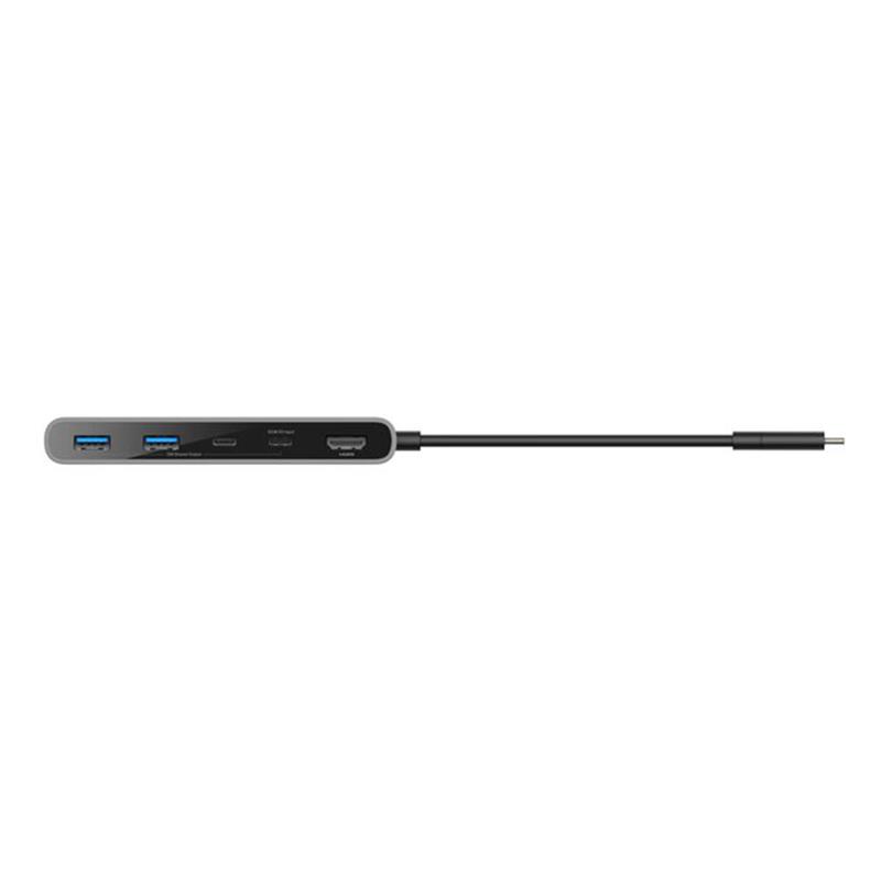 Belkin Connect 7-Port USB-C Hub with Dual USB-C Ports - Space Gray
