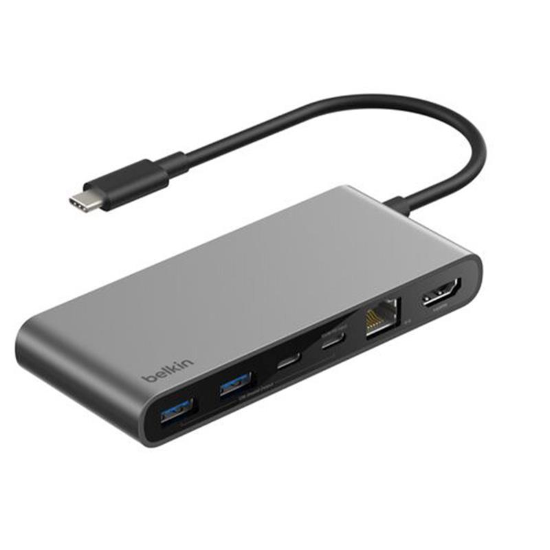 Belkin Connect 8-Port USB-C Hub with 2.5Gb Ethernet - Space Gray