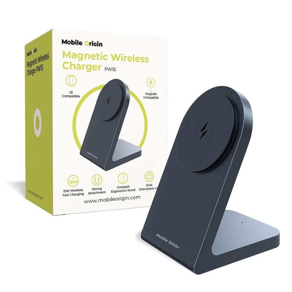 Mobile Origin Magnetic Wireless Charger PW15 - Black