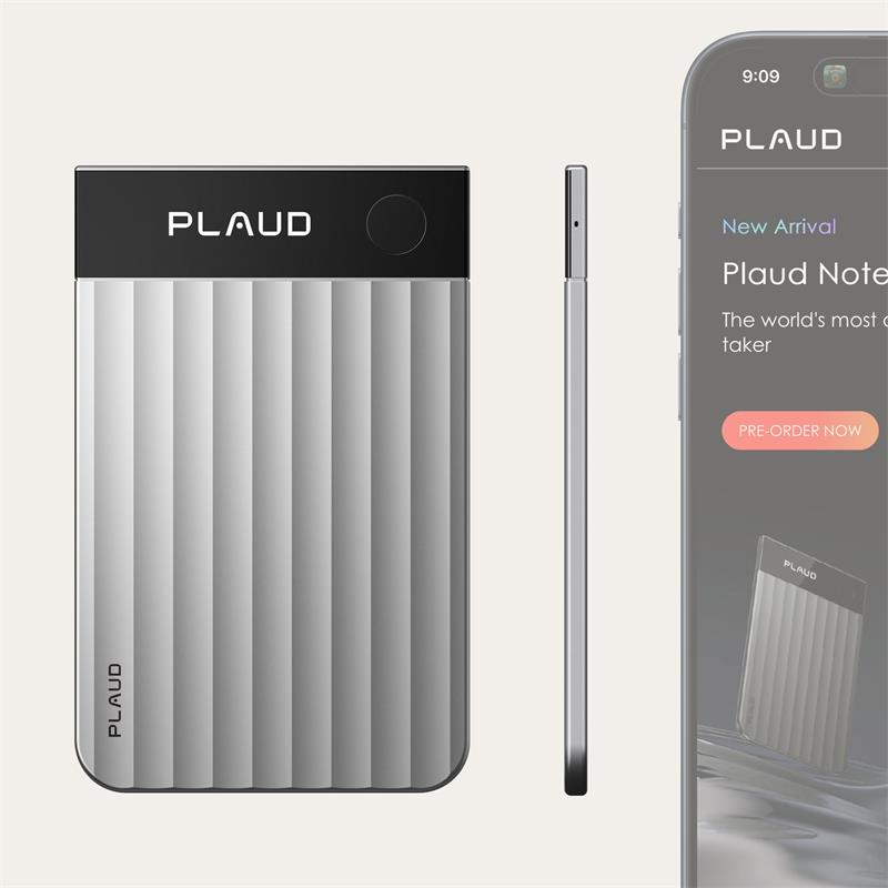 PLAUD Note Pro Silver - AI hlasový záznamník
