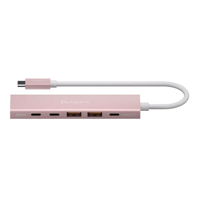 Adam Elements USB-C Hub DE06 6-in-1 - Pink