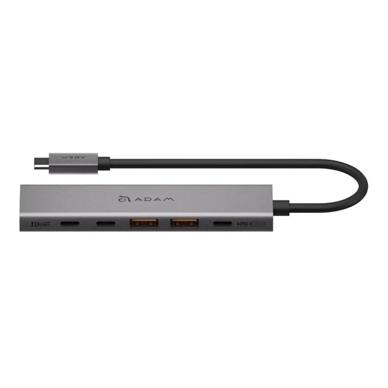 Adam Elements USB-C Hub DE06 6-in-1 - Gray