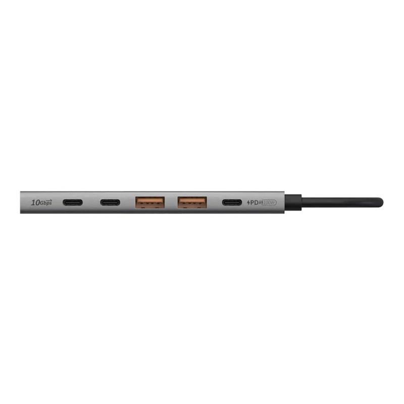 Adam Elements USB-C Hub DE06 6-in-1 - Gray
