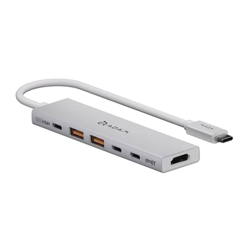 Adam Elements USB-C Hub DE06 6-in-1 - Silver